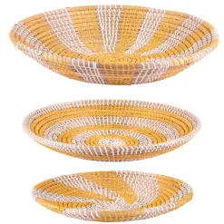 Coupe en jonc de mer jaune d35cm