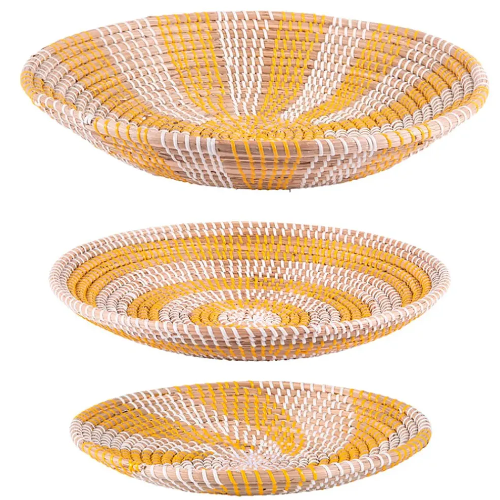 Coupe en jonc de mer jaune d46cm