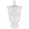 Coupe sur pied en verre avec couvercle d21cm - Eloise