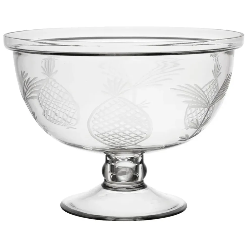 Coupe sur pied en verre transparent h17cm - Azelie