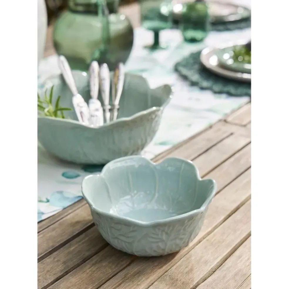 Coupelle chou en grès vert d'eau d15cm