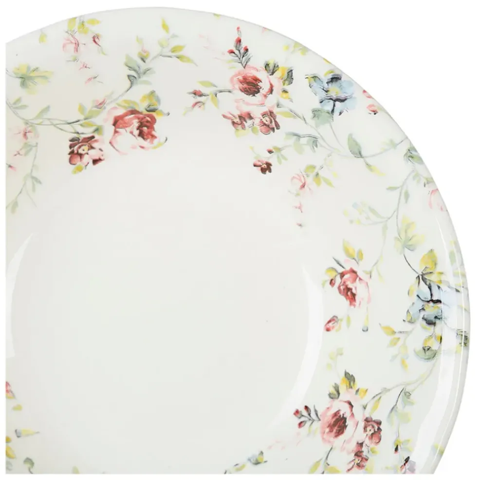 Coupelle en faïence multicolore d15.5cm - p'tites fleurs