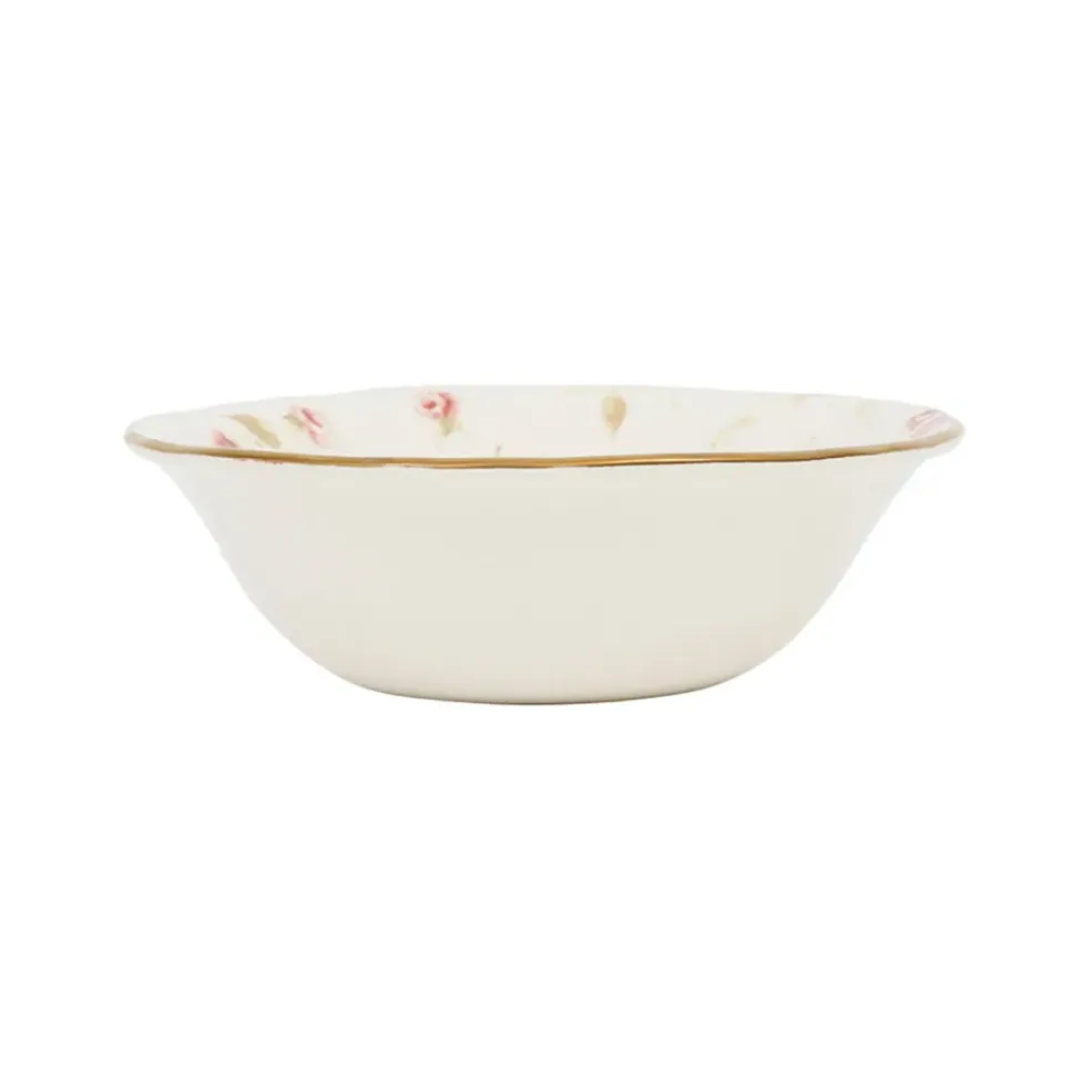 Coupelle en faïence rose et doré d15cm - Rose