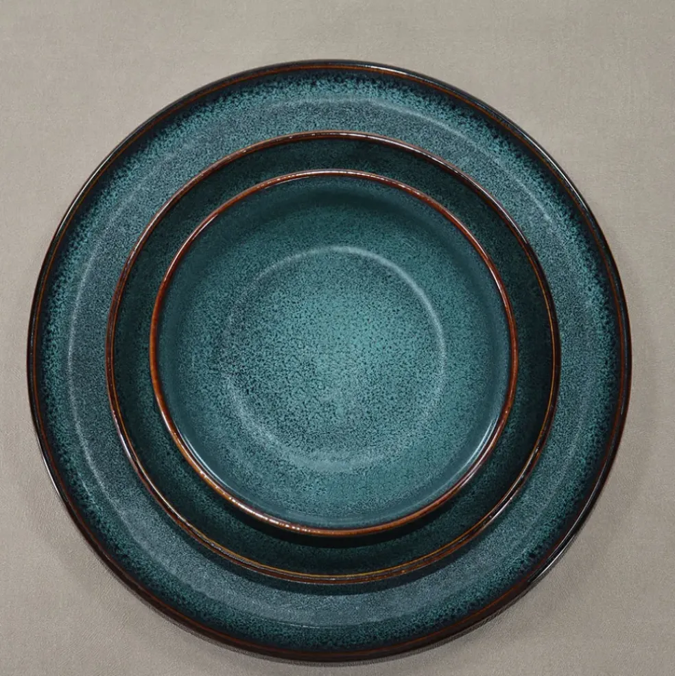 Coupelle en grès bleu d15cm - Volga