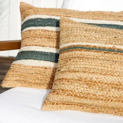 Coussin en jute sauge 80x38cm - Sumatra