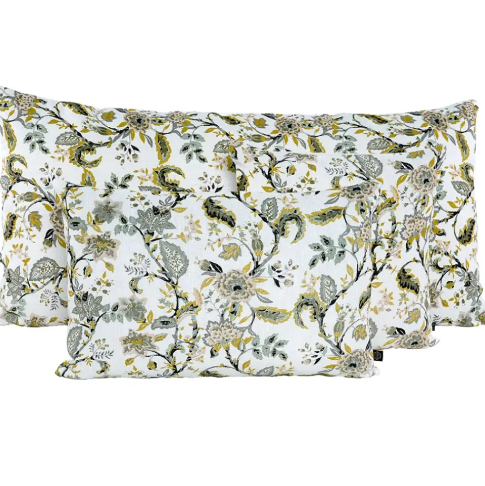 Coussin en lin et coton céladon 40x60cm - Mahe