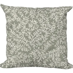 Coussin extérieur en coton vert 40x40cm - Cueillette