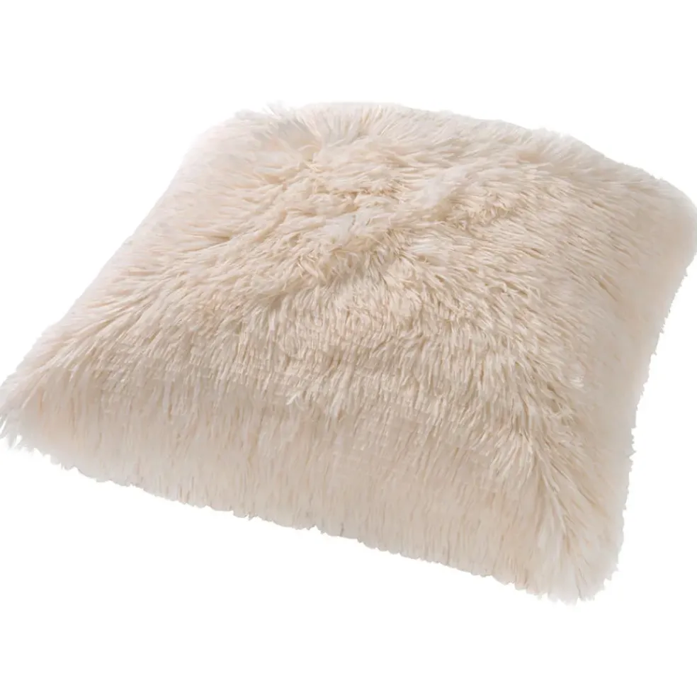 Coussin fluffy 45x45cm ivoire