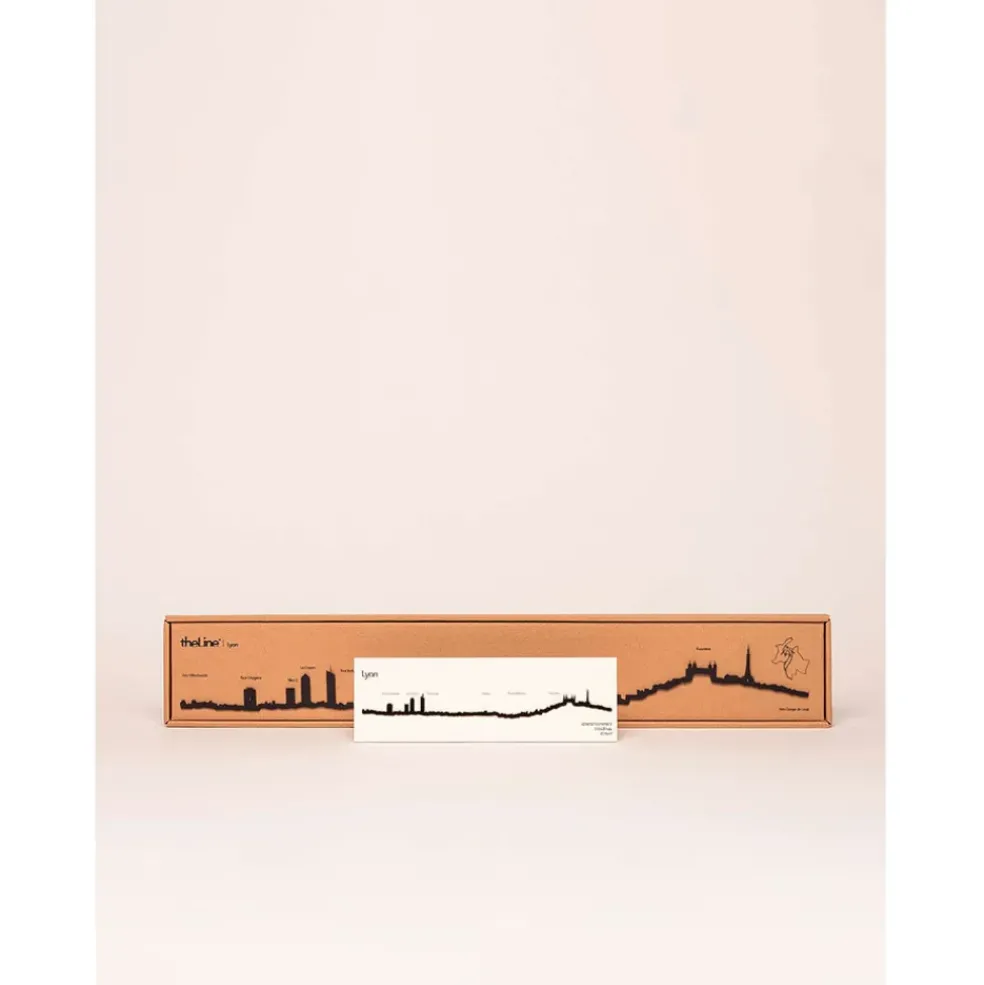 Décoration murale ligne lyon 50cm noir