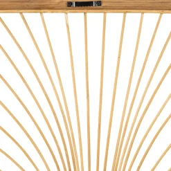 Deco murale Palmier en bambou et rotin naturel 43xh57.5cm - Flaural