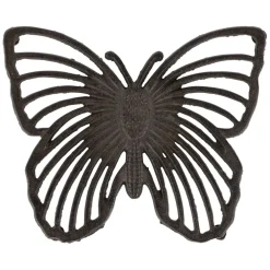 Dessous de plat en fonte brun 19.5x16cm - Papillon
