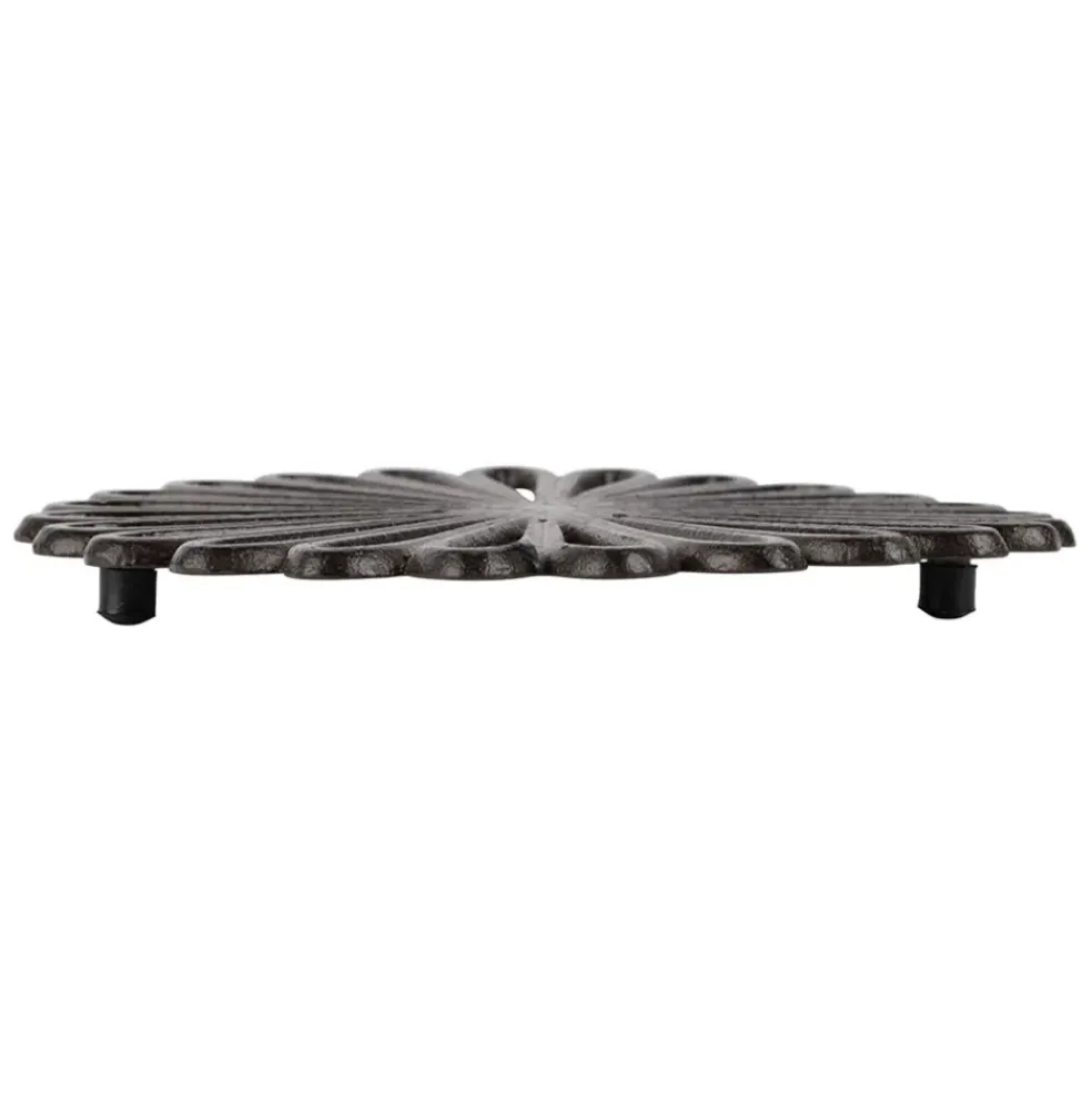 Dessous de plat en fonte brun d20cm - Rhodonea