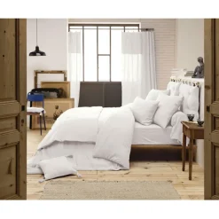 Drap housse chantilly en gaze de coton 140x190cm - Gaia