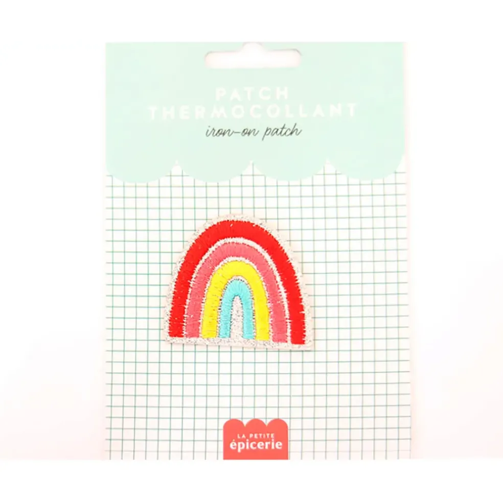 Ecusson thermocollant à paillettes - Arc-En-Ciel