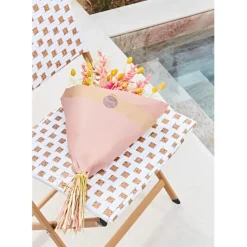 Ensemble table et chaises de jardin en résine naturelle - Bellano