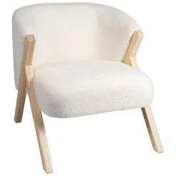 Fauteuil en tissu blanc - Elément