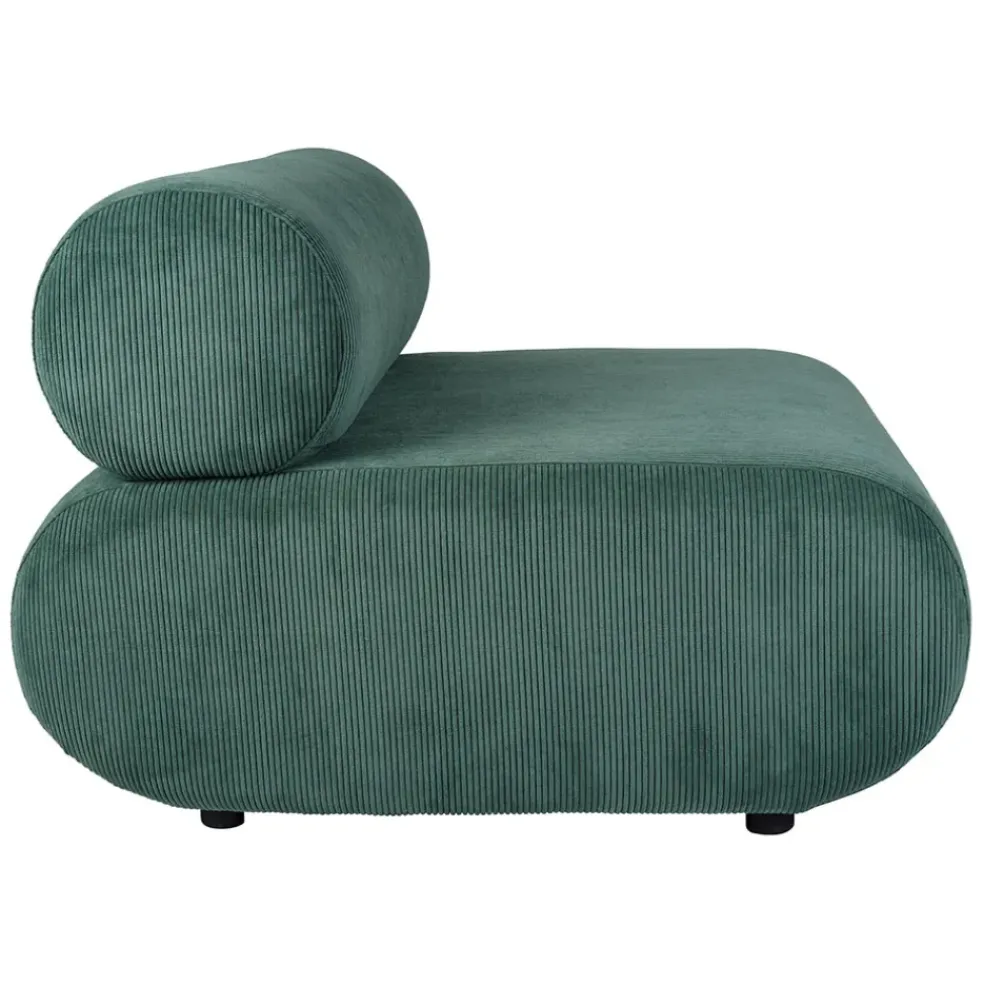 Fauteuil en velours côtelé vert - Chelsea