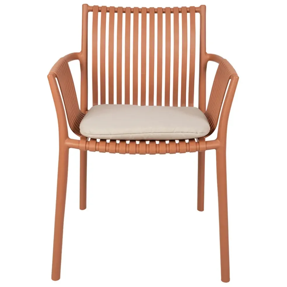 Fauteuil extérieur terracotta - Lumi