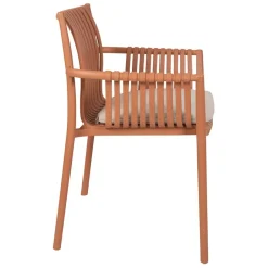 Fauteuil extérieur terracotta - Lumi