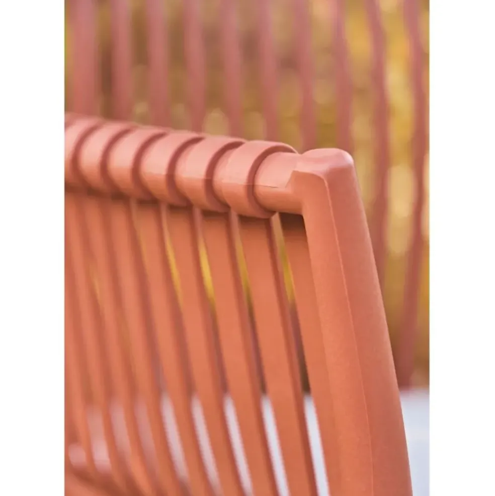 Fauteuil extérieur terracotta - Lumi