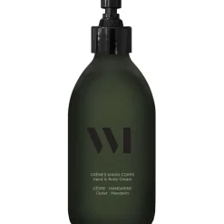 Flacon en verre Crème mains & corps cèdre - mandarine 290ml