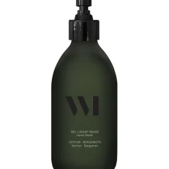 Flacon en verre gel lavant mains vétiver - bergamote 290ml