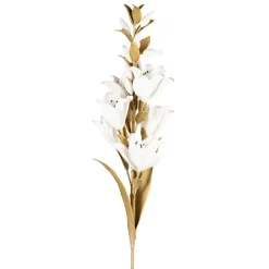 Fleur artificielle kaki et blanc h108cm - Fleur