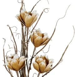 Fleur ramia ocre h90cm eva+fil de fer