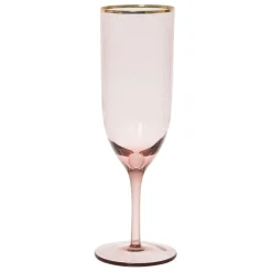 Flute en verre figue et doré 25cl - Funny
