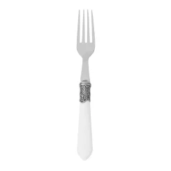 Fourchette en inox blanc - baroque