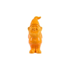 Gnome en céramique jaune - Fleurs