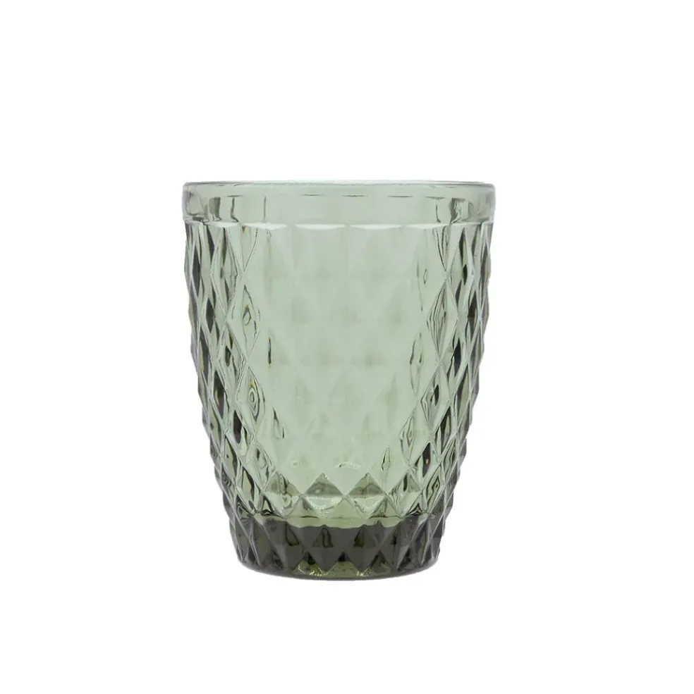 Gobelet en verre vert 22cl - Diamond