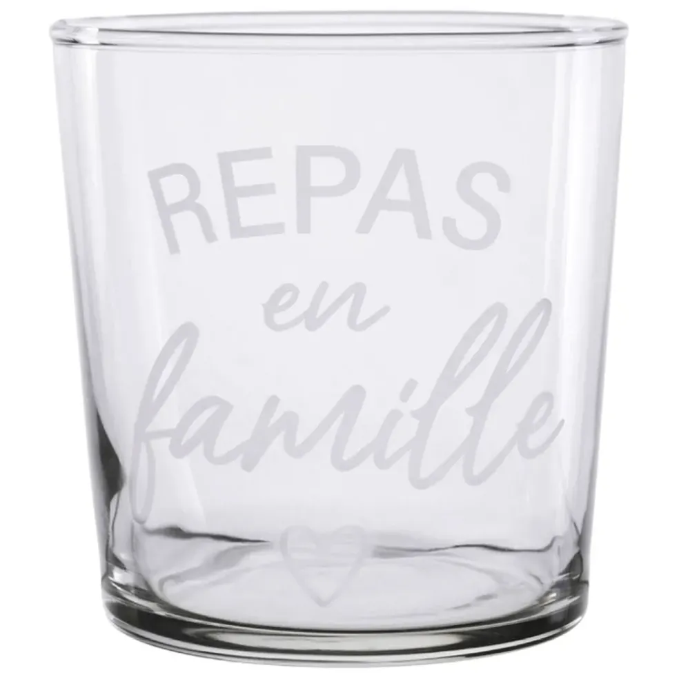 Gobelet famille en verre blanc 36cl - Bodega