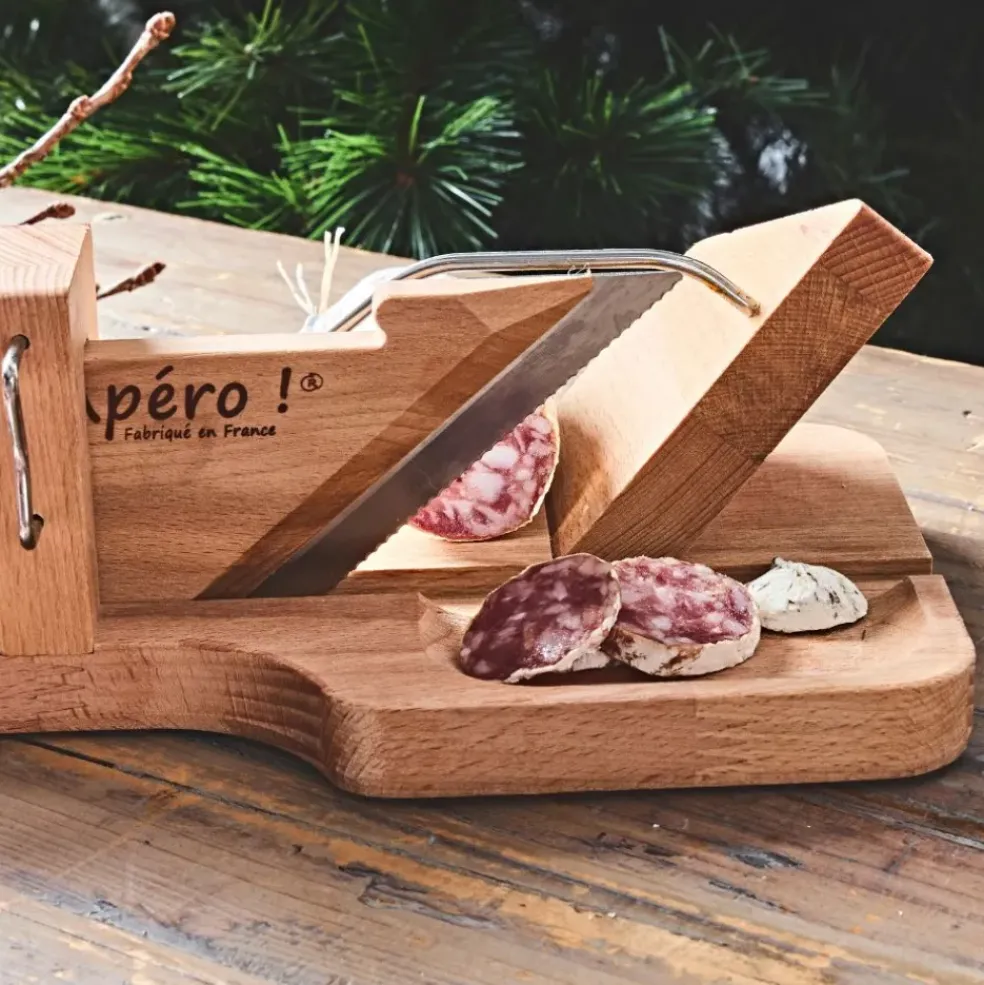 Guillotine à saucisson en hêtre