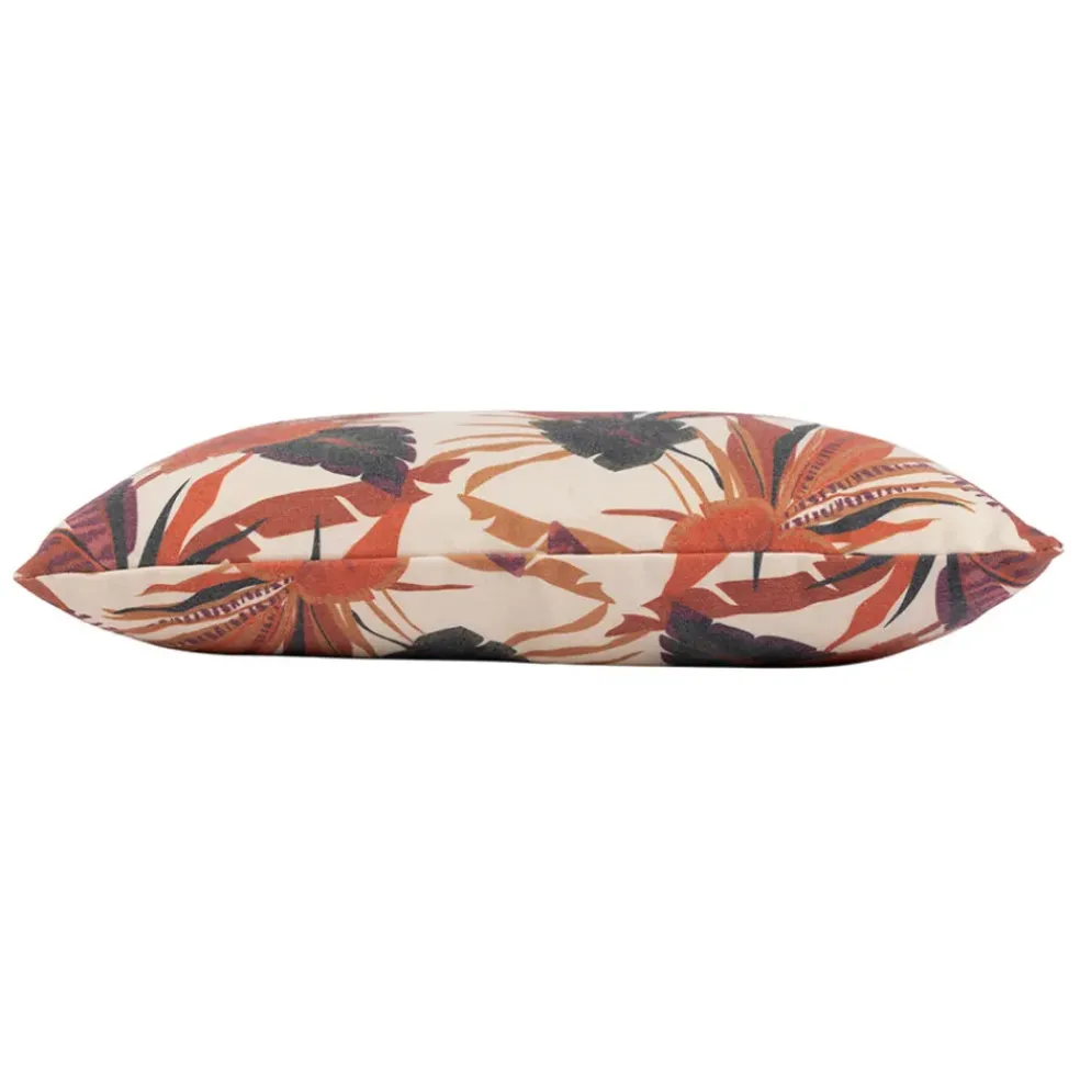 Housse coussin en tissu et coton multicolore 50x30cm - Palmera