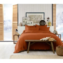 Housse de couette en flanelle tomette 240x220cm - Candice