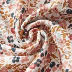 Housse de couette en gaze de coton imprimée pampa 240x220cm - Capucine