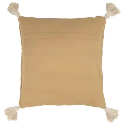 Housse de coussin Crabe en corde et jute naturel blanc 45x45cm - Eté A La Mer