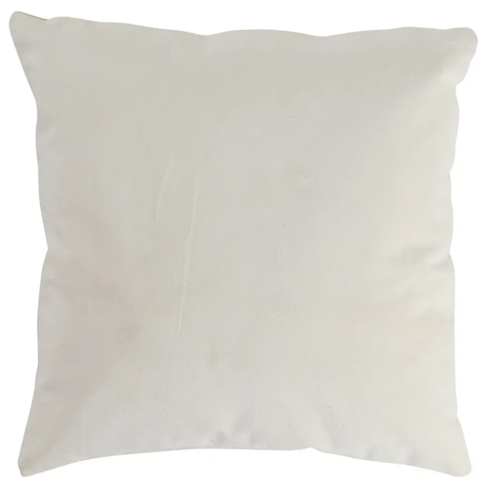 Housse de coussin dune blanc cassé 45x45cm coton