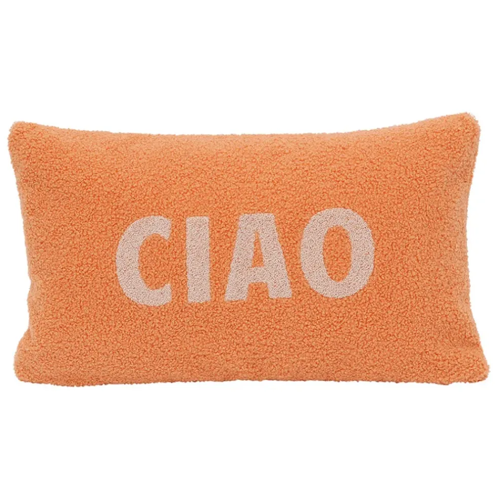 Housse de coussin en bouclettes Corail 50x30cm - Funny