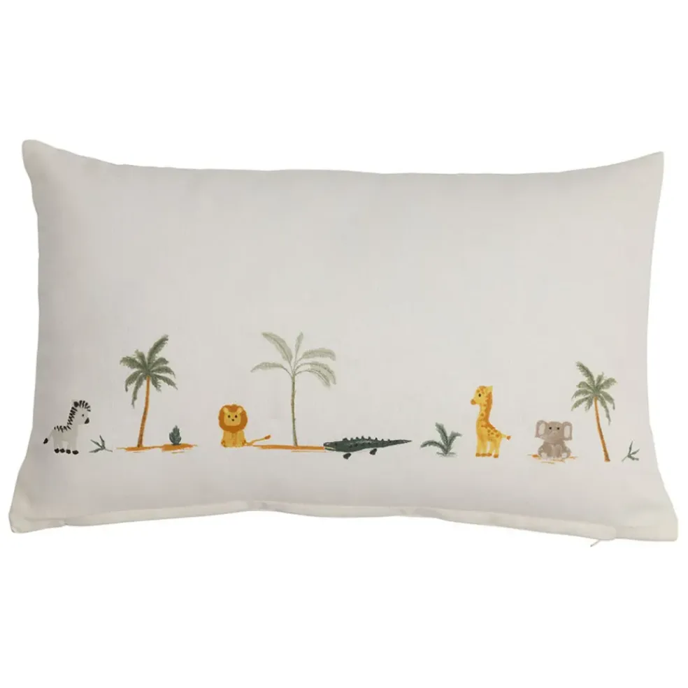 Housse de coussin en coton multicolore 50x30cm - Zawadi