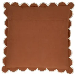 Housse de coussin en coton terracotta 45x45cm - Nomadea