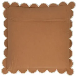 Housse de coussin en coton pêche 45x45cm - Nomadea