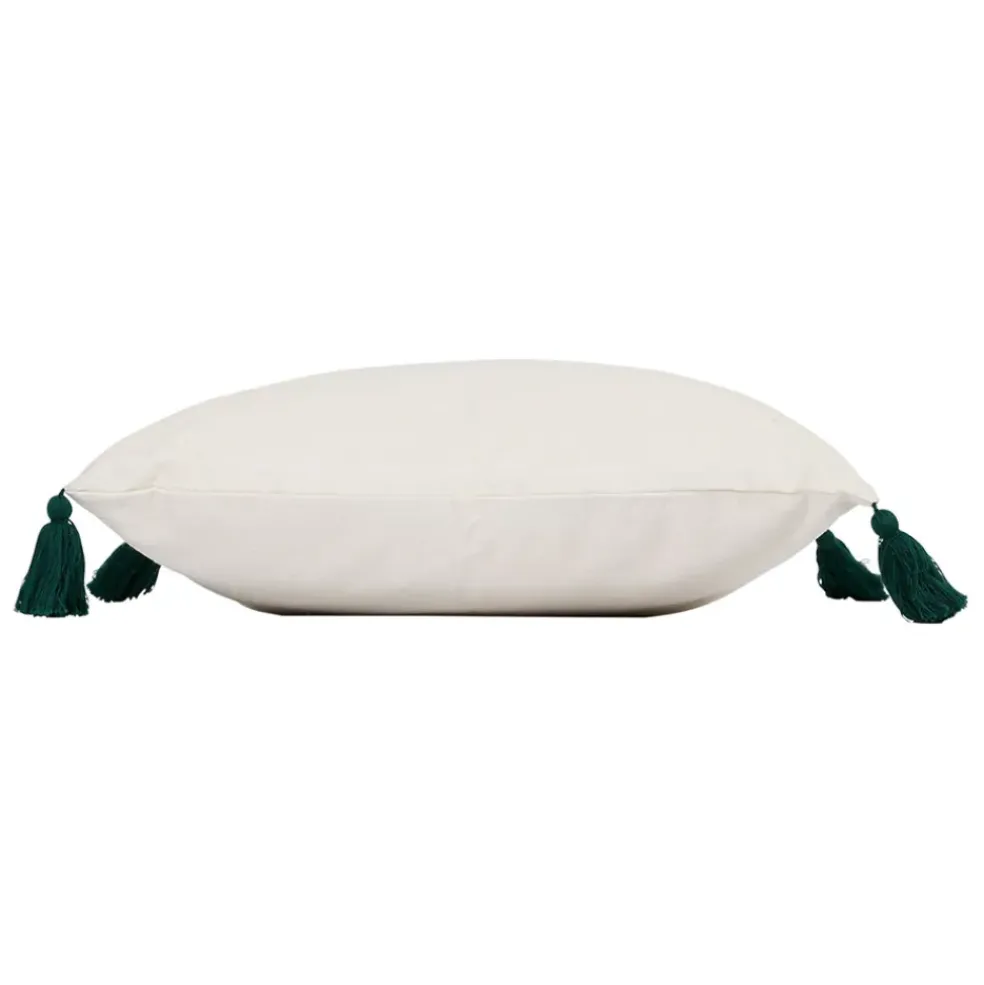 Housse de coussin en coton ecru 45x45cm - Mon sapin