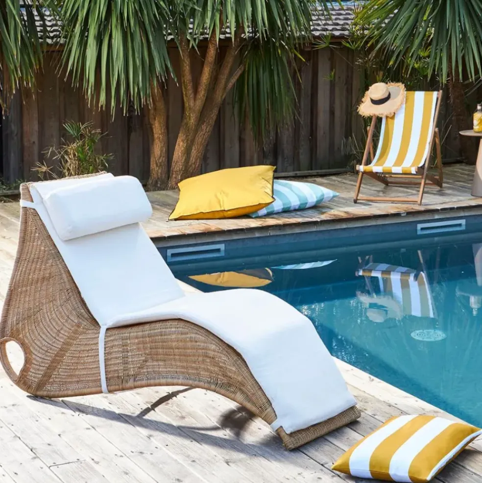 Housse de coussin extérieur 80x80cm curry - Bimini