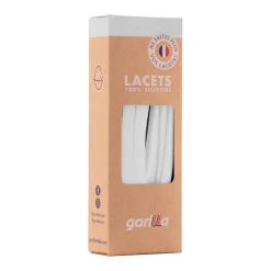 Lacets en silicone neige l110cm