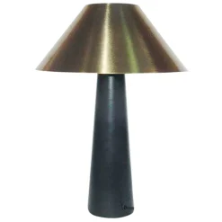 Lampe Ambiance Champart doré et noir H40cm