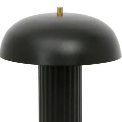 Lampe champignon en fer h36cm noir - Arty