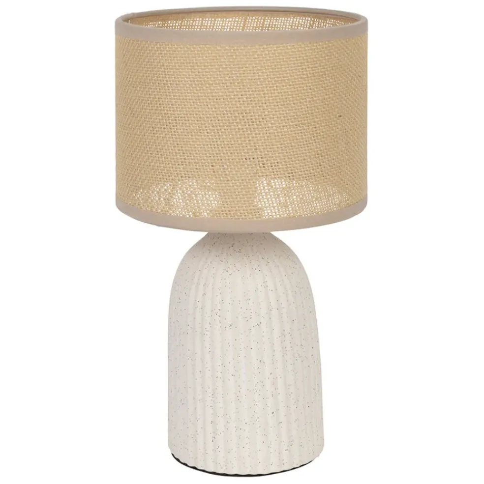 Lampe en céramique écru h28cm - Essencia