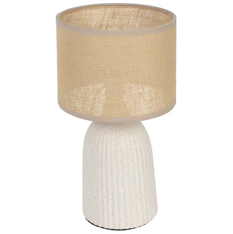 Lampe en céramique écru h28cm - Essencia